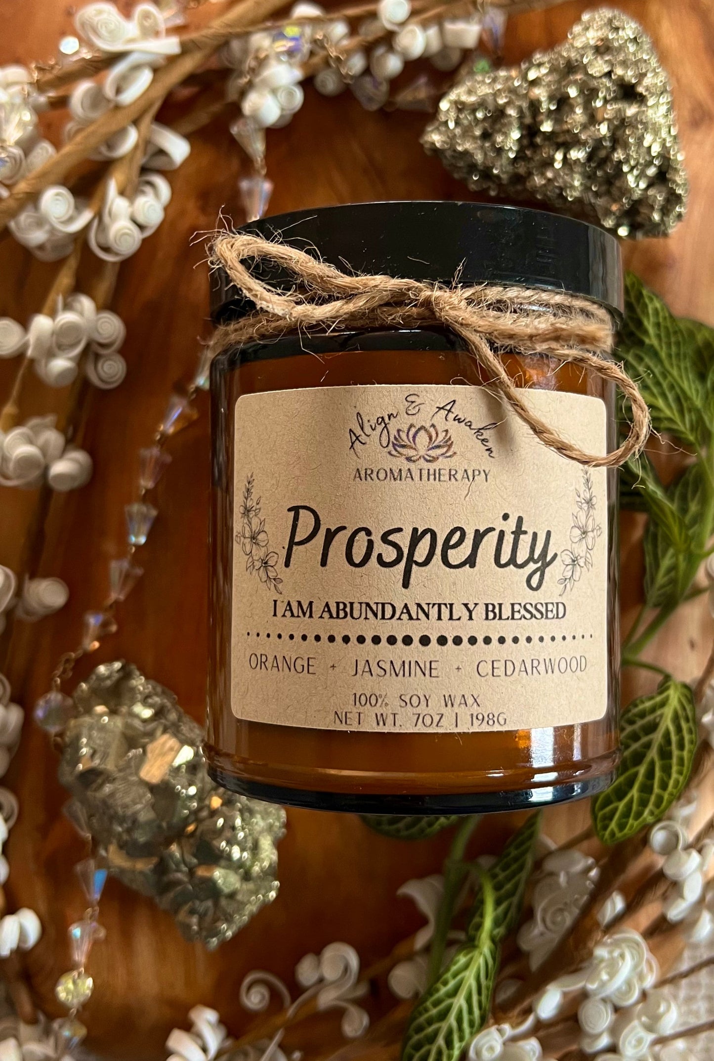 Prosperity Affirmation Soy Candle - Abundance