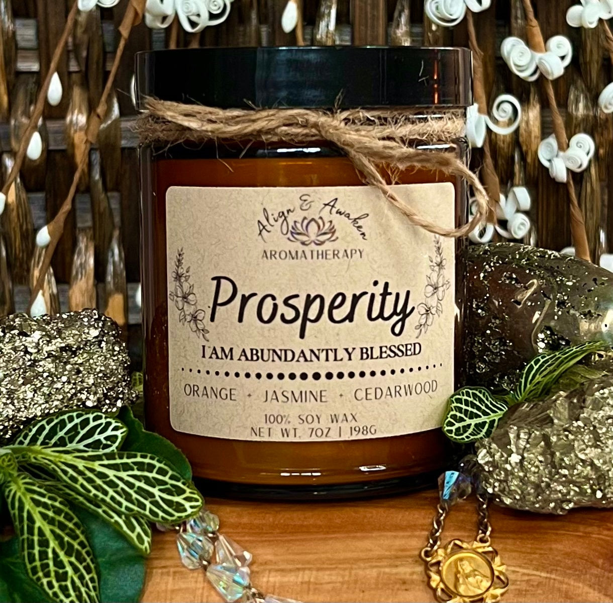 Prosperity Affirmation Soy Candle - Abundance