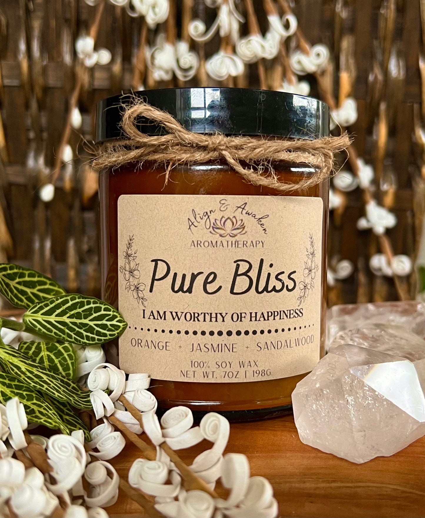Pure Bliss Affirmation Soy Candle - Uplifting