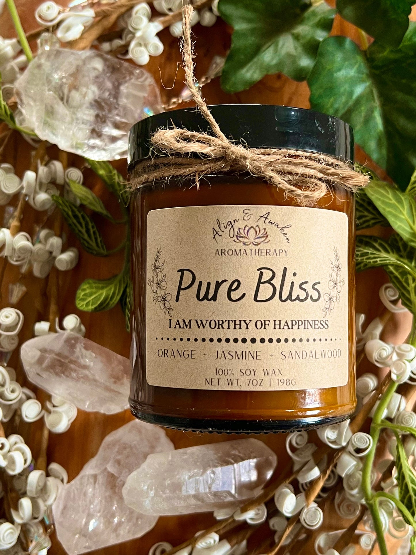 Pure Bliss Affirmation Soy Candle - Uplifting