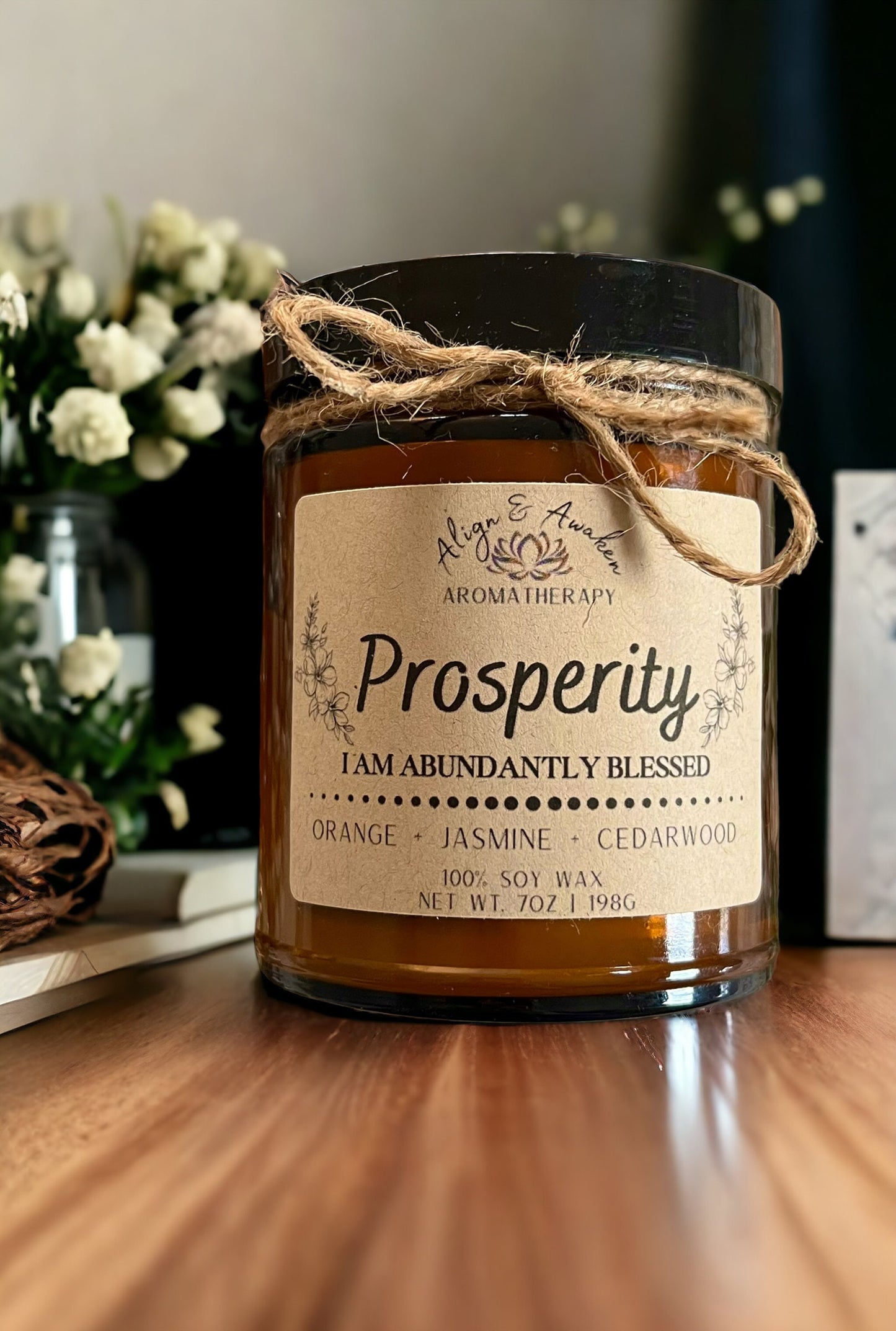 Prosperity Affirmation Soy Candle - Abundance