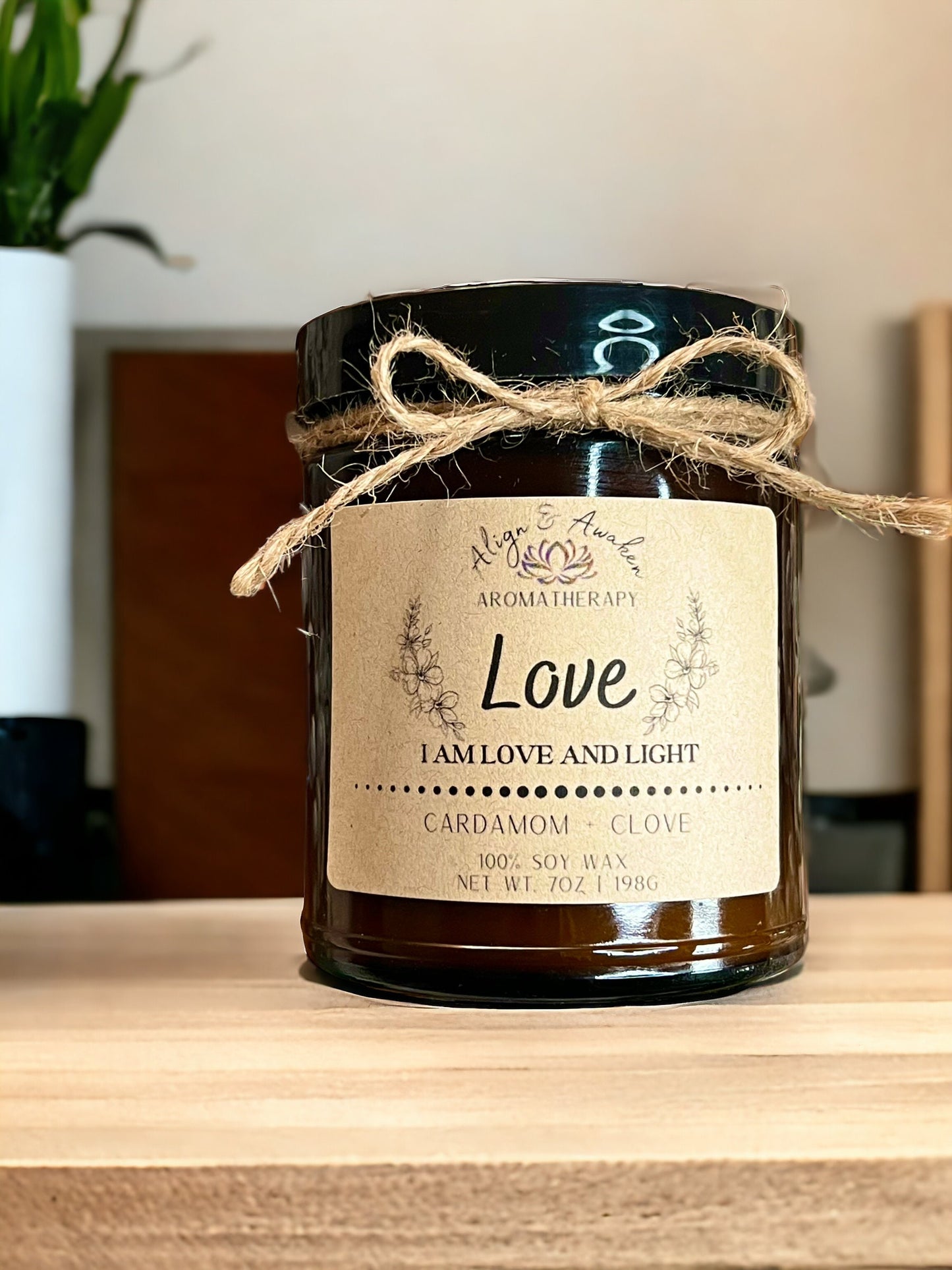 Love Affirmation Soy Candle - Warm and Loving Vibes