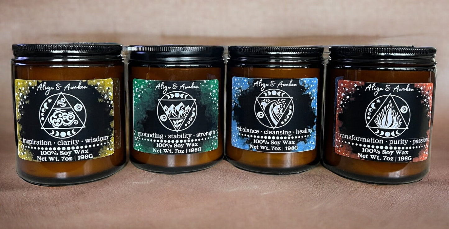 Water Elemental Soy Candle