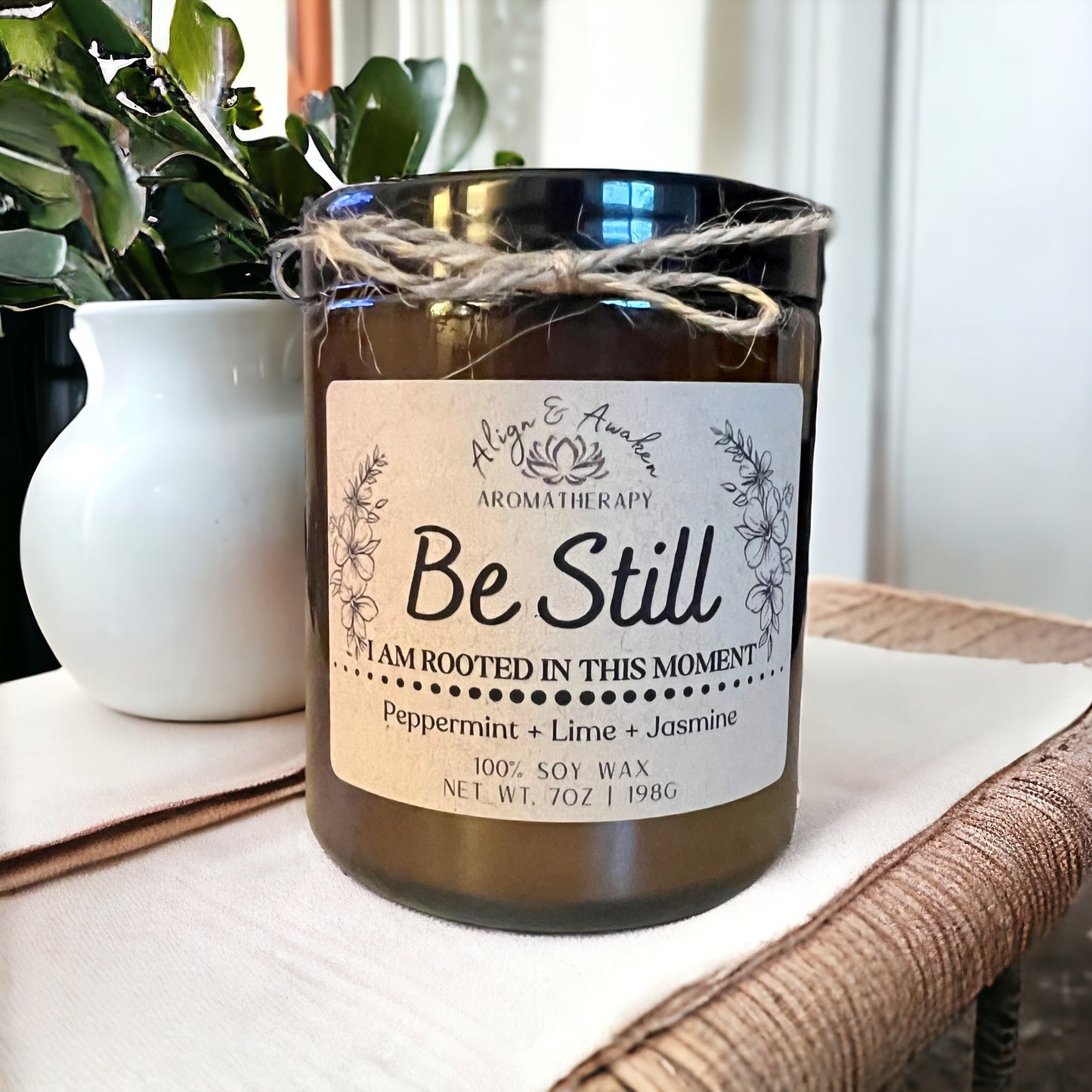 Be Still Affirmation Soy Candle - Present and Mindful